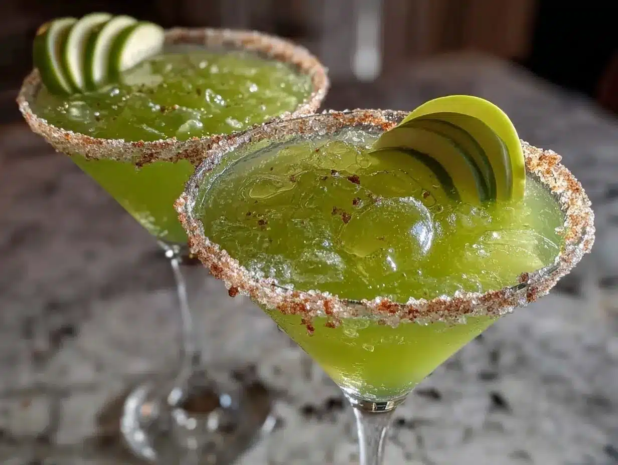 green apple martini preparation steps