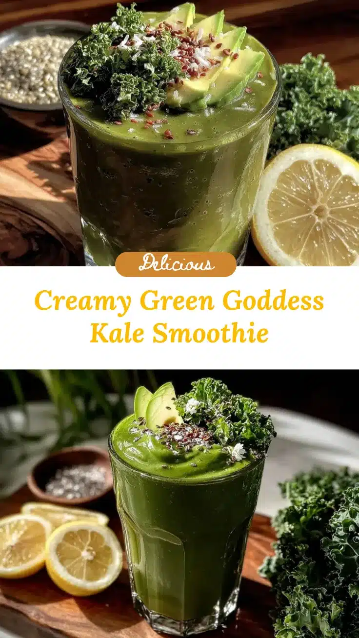 green goddess kale smoothie recipe