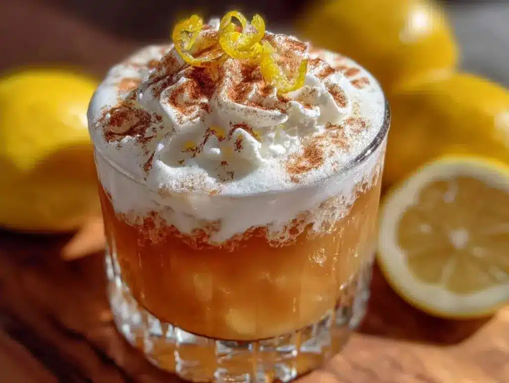 Irish Whiskey Sour with Egg White - featured image