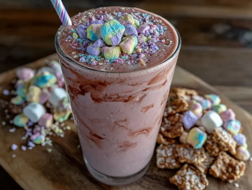 Lucky Charms cereal milk cocktail - featured image