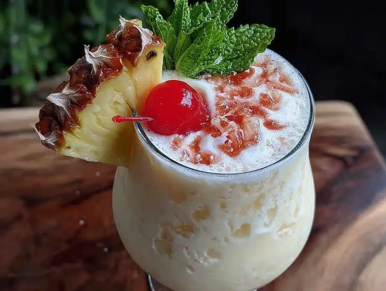 Malibu Rum Piña Colada recipe preparation steps