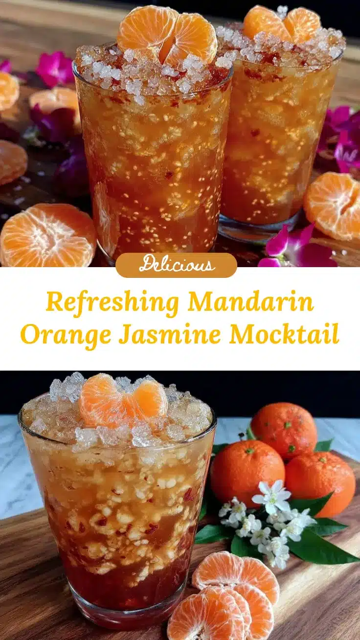 mandarin orange jasmine tea mocktail recipe