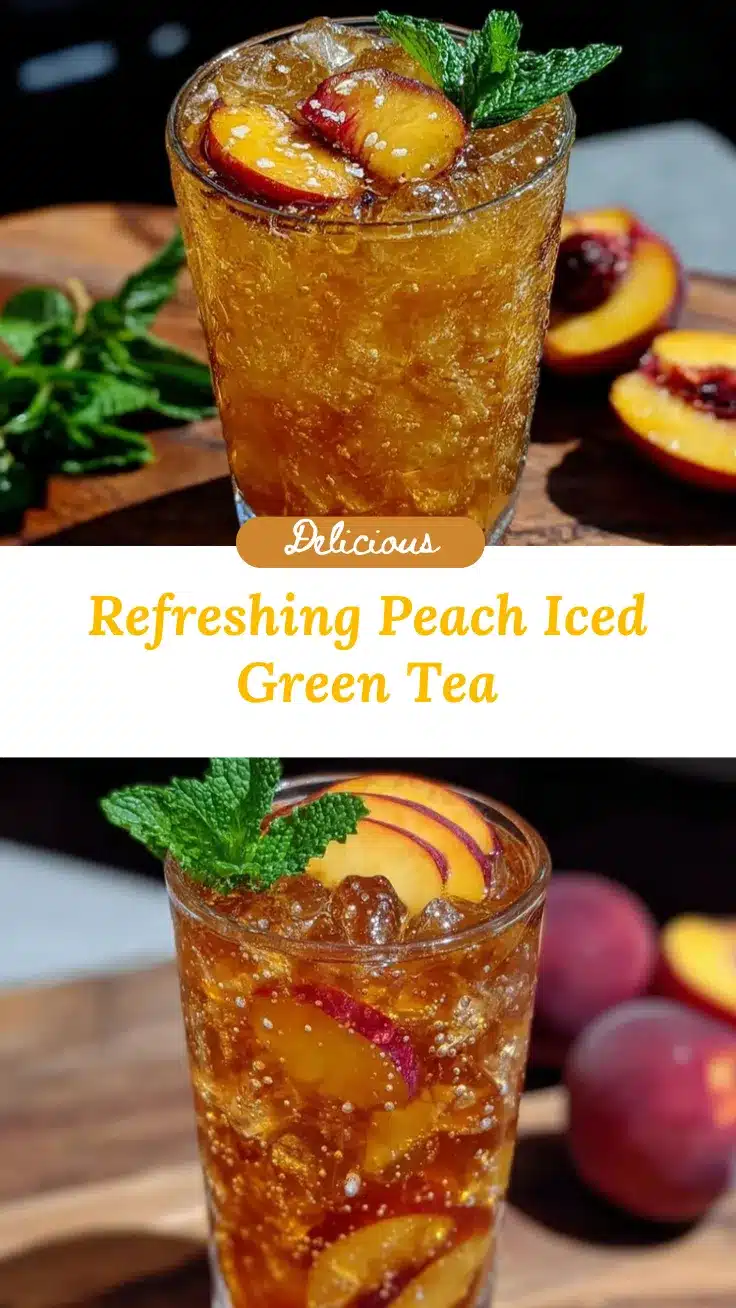 peach iced green tea recipe