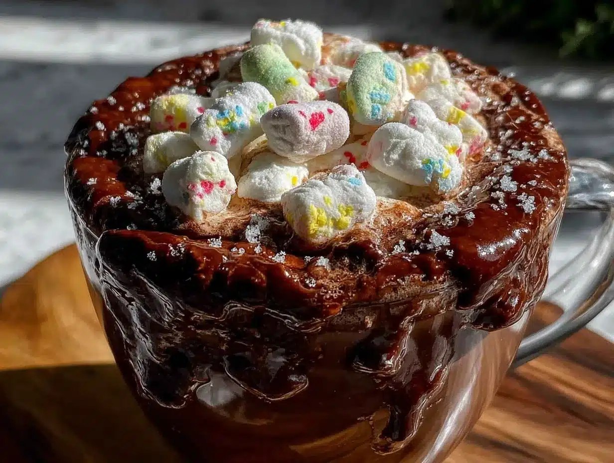 Peeps marshmallow hot chocolate preparation steps