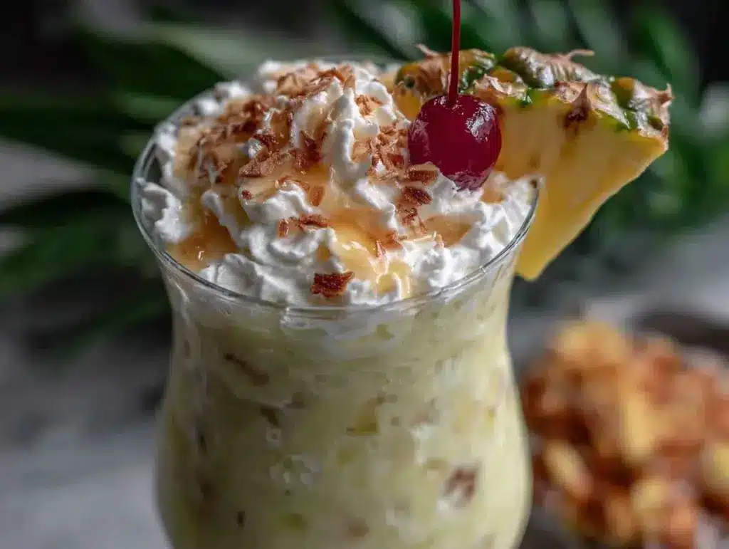 pina colada frozen cocktail recipe - featured image