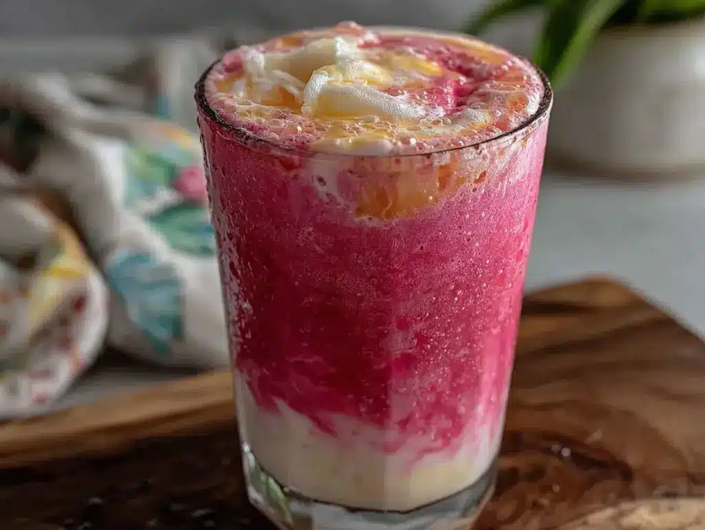 pink Starbucks copycat smoothie - featured image