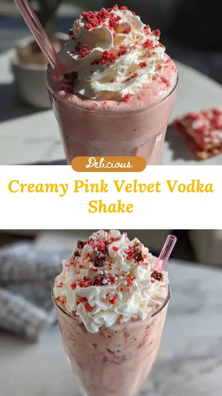 pink velvet vodka milkshake recipe