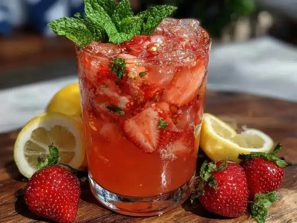 Pink Whitney Strawberry Lemonade Cocktail - featured image