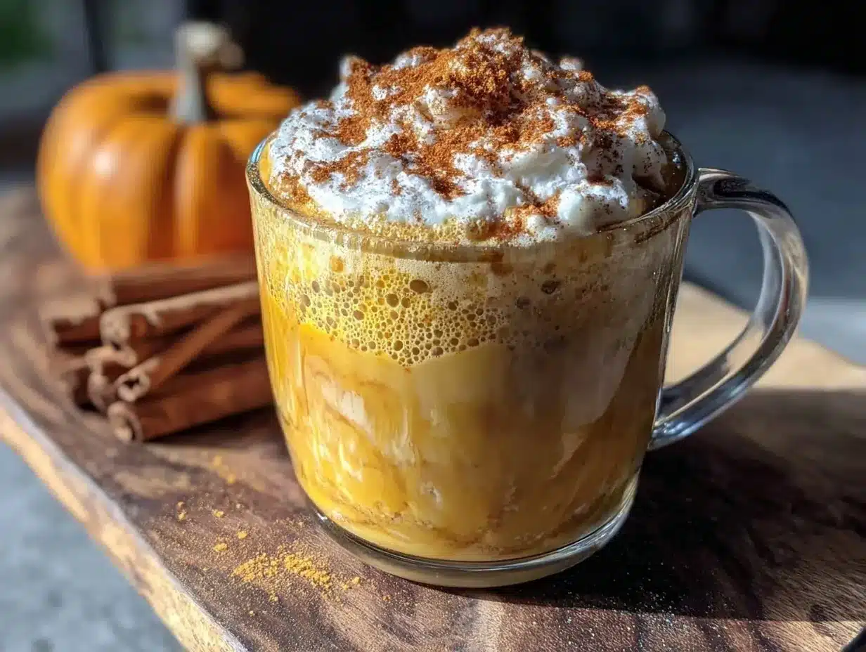 pumpkin spice latte recipe preparation steps