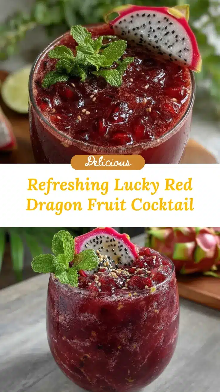 red dragon fruit cocktail recipe