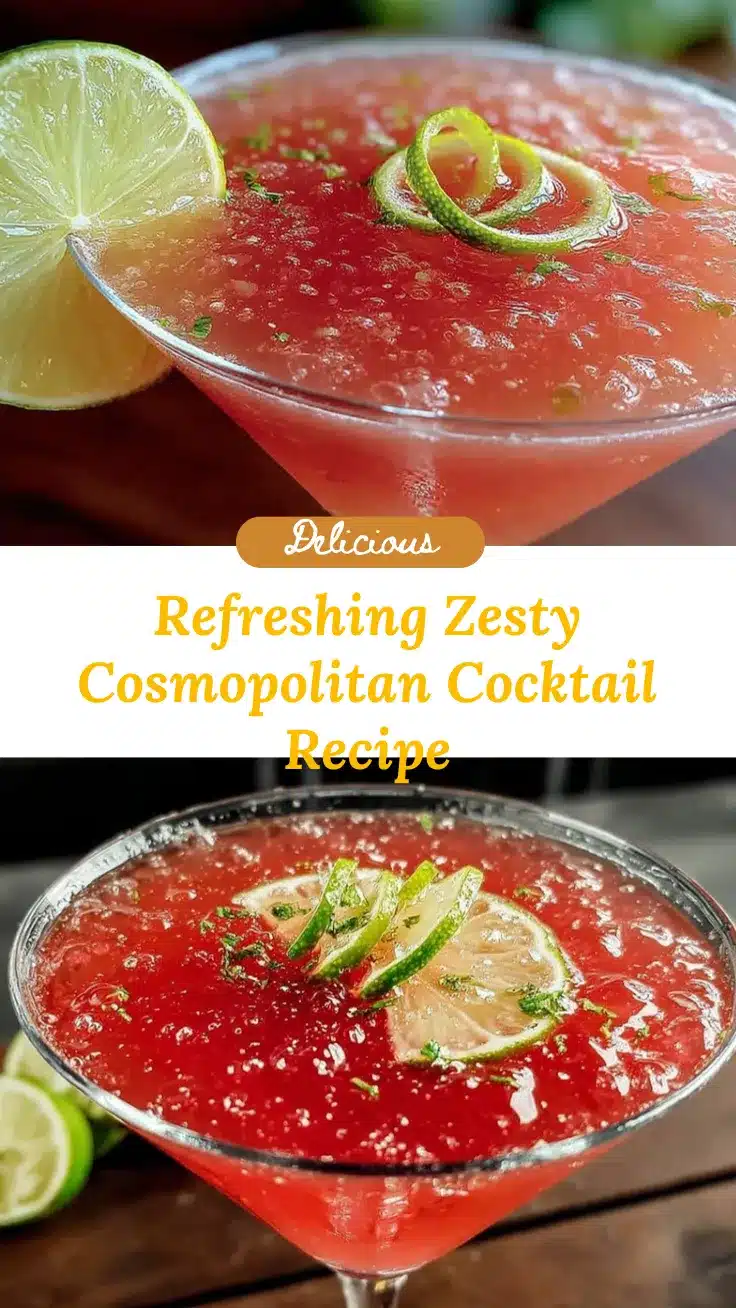 refreshing cosmopolitan cocktail recipe