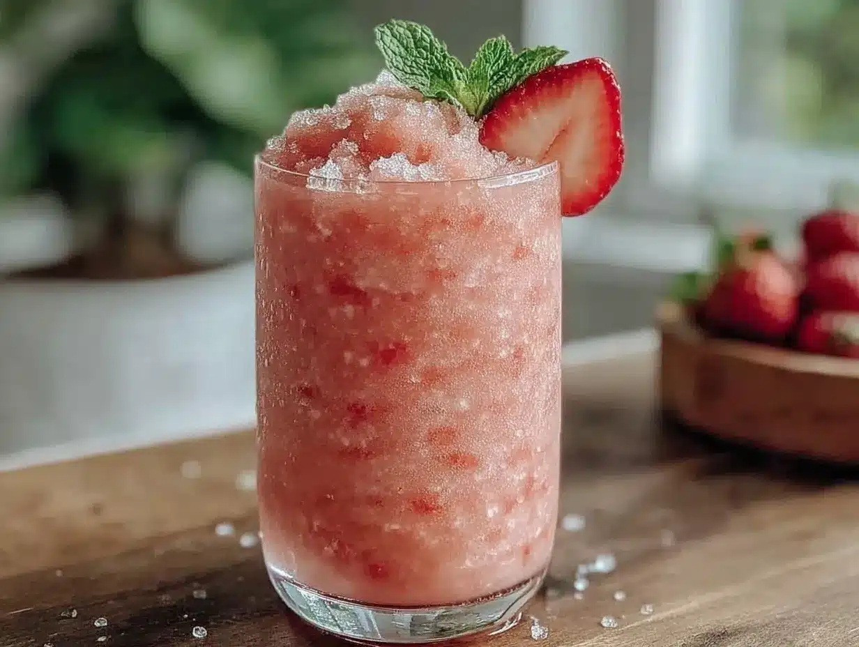 rosé all day frosé slushie preparation steps
