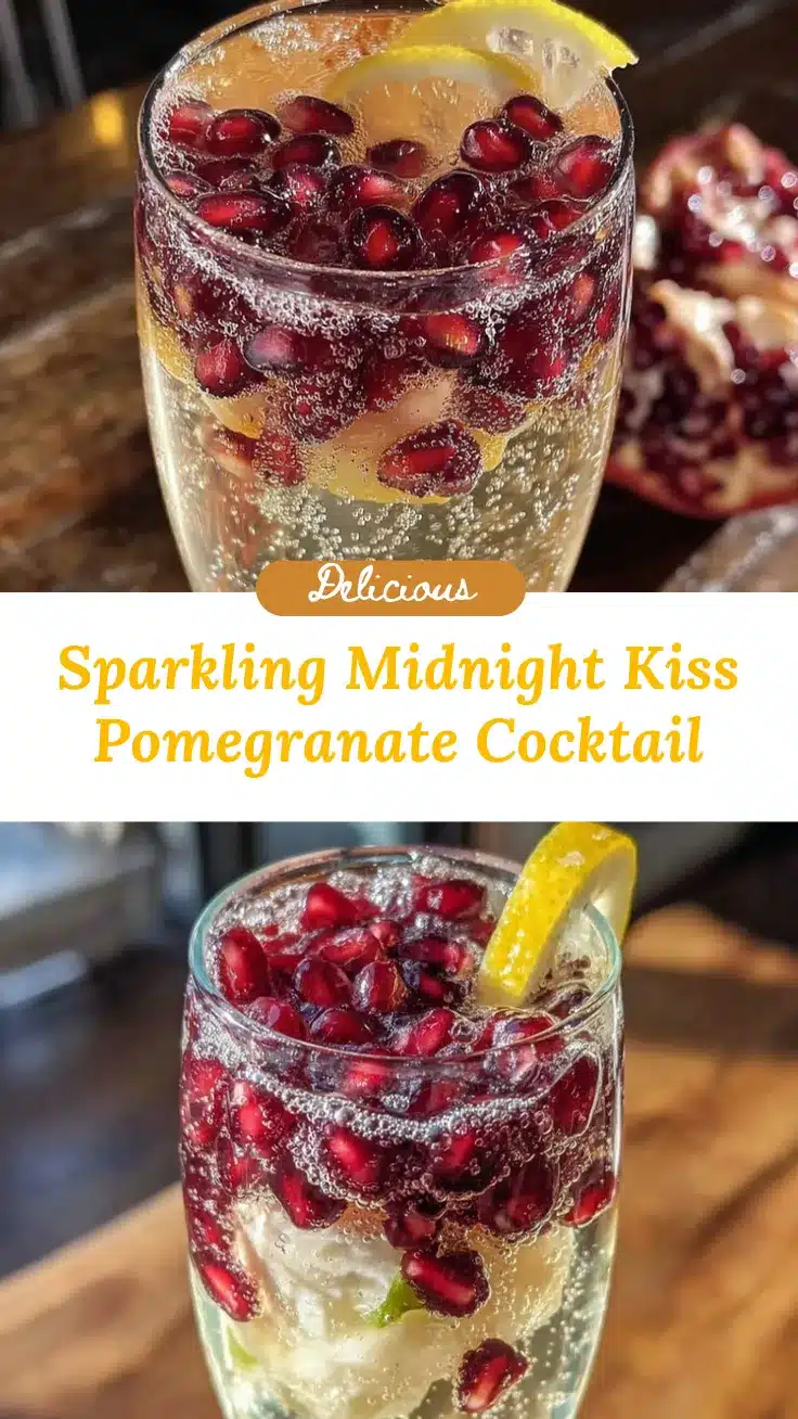 sparkling midnight kiss prosecco cocktail recipe