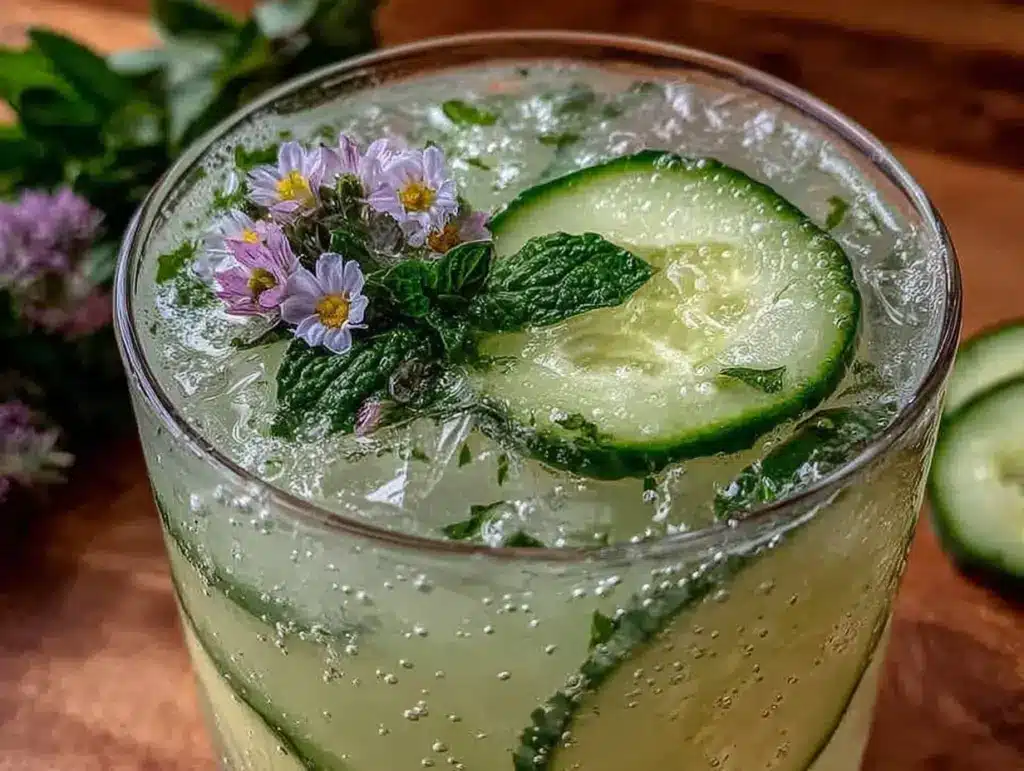 spring garden gin cocktail - featured image