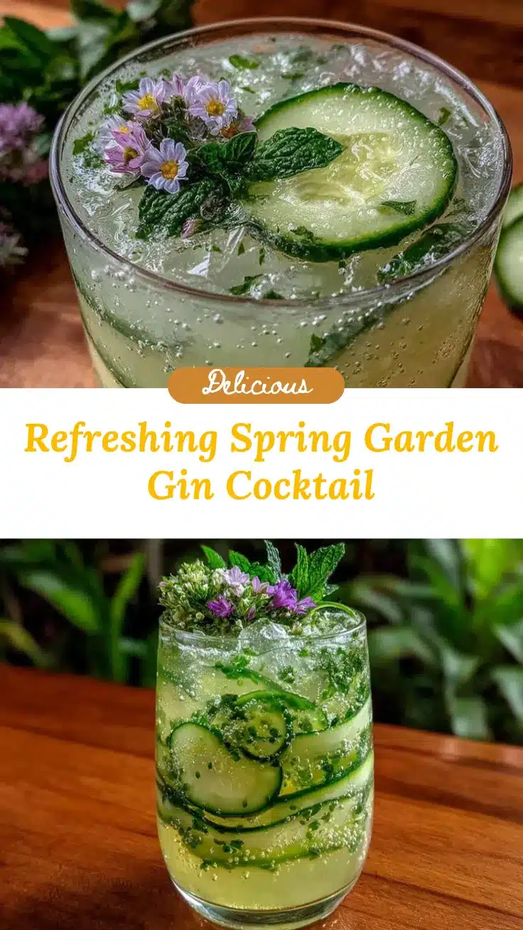 spring garden gin cocktail recipe