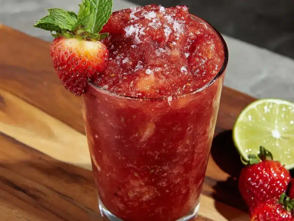 virgin strawberry daiquiri slush - featured image