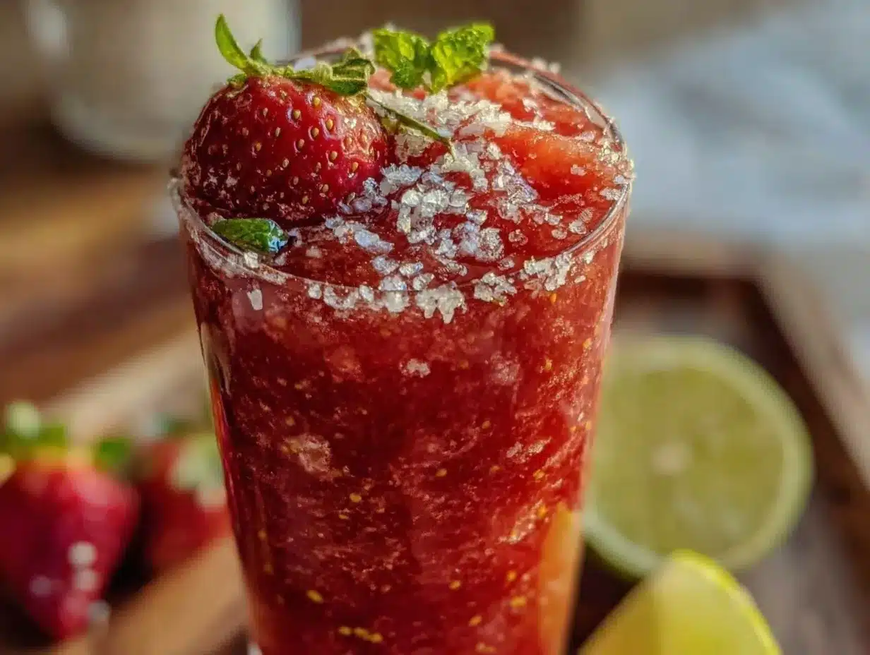 virgin strawberry daiquiri slush preparation steps