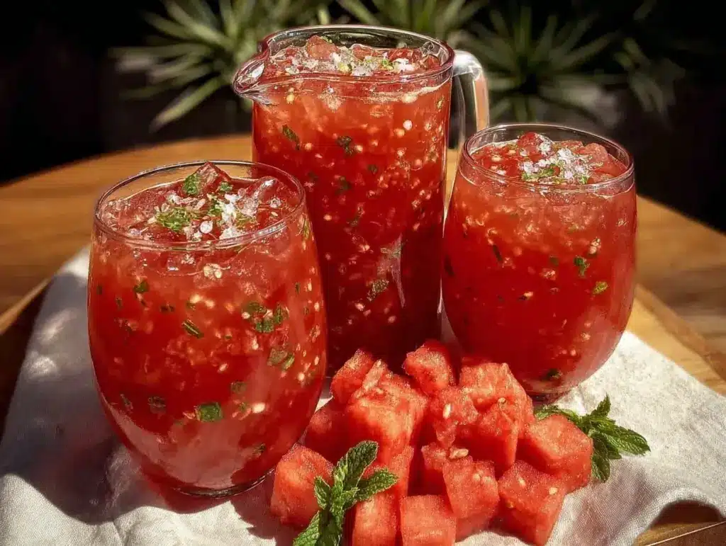 watermelon mint agua fresca - featured image