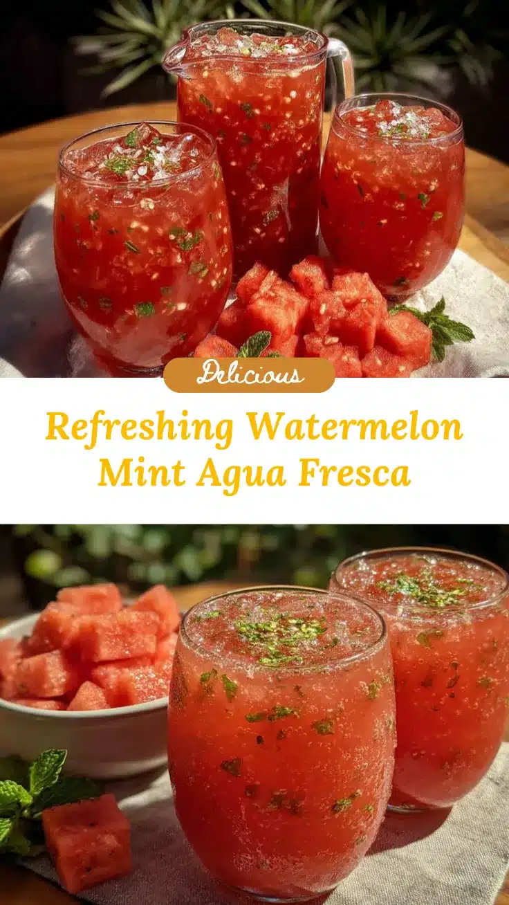 watermelon mint agua fresca recipe