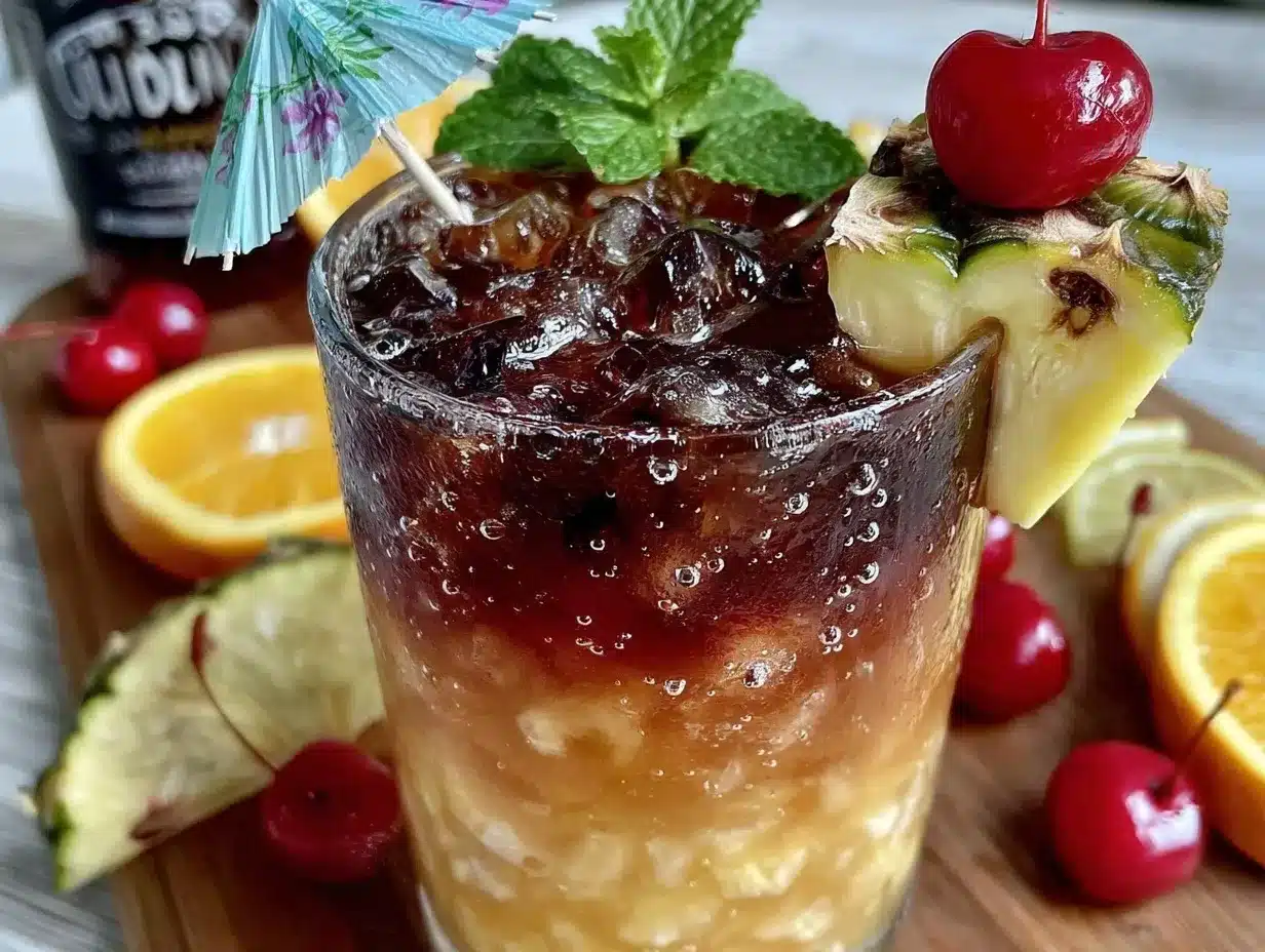 Bahama Mama Rum Punch preparation steps