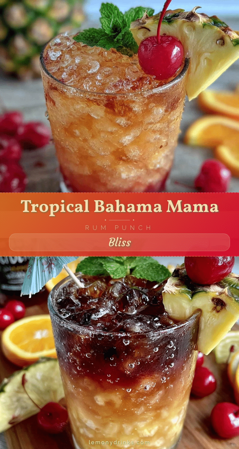 Bahama Mama Rum Punch recipe