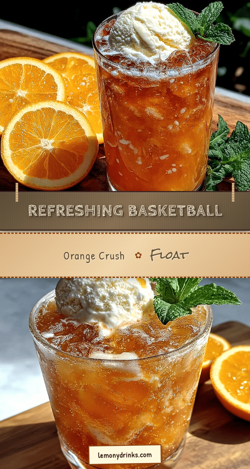 Basketball Orange Crush Float recipe
