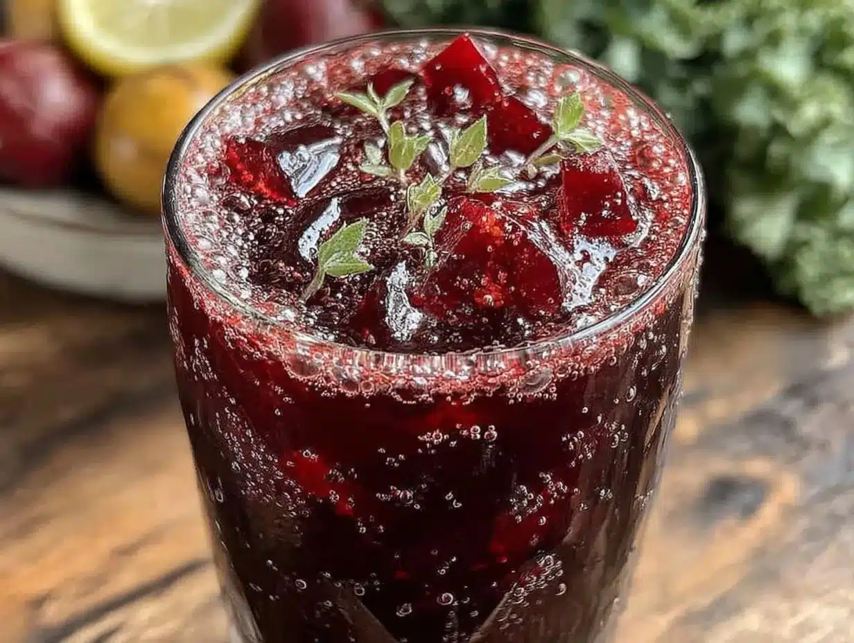 beet and apple hangover juice preparation steps