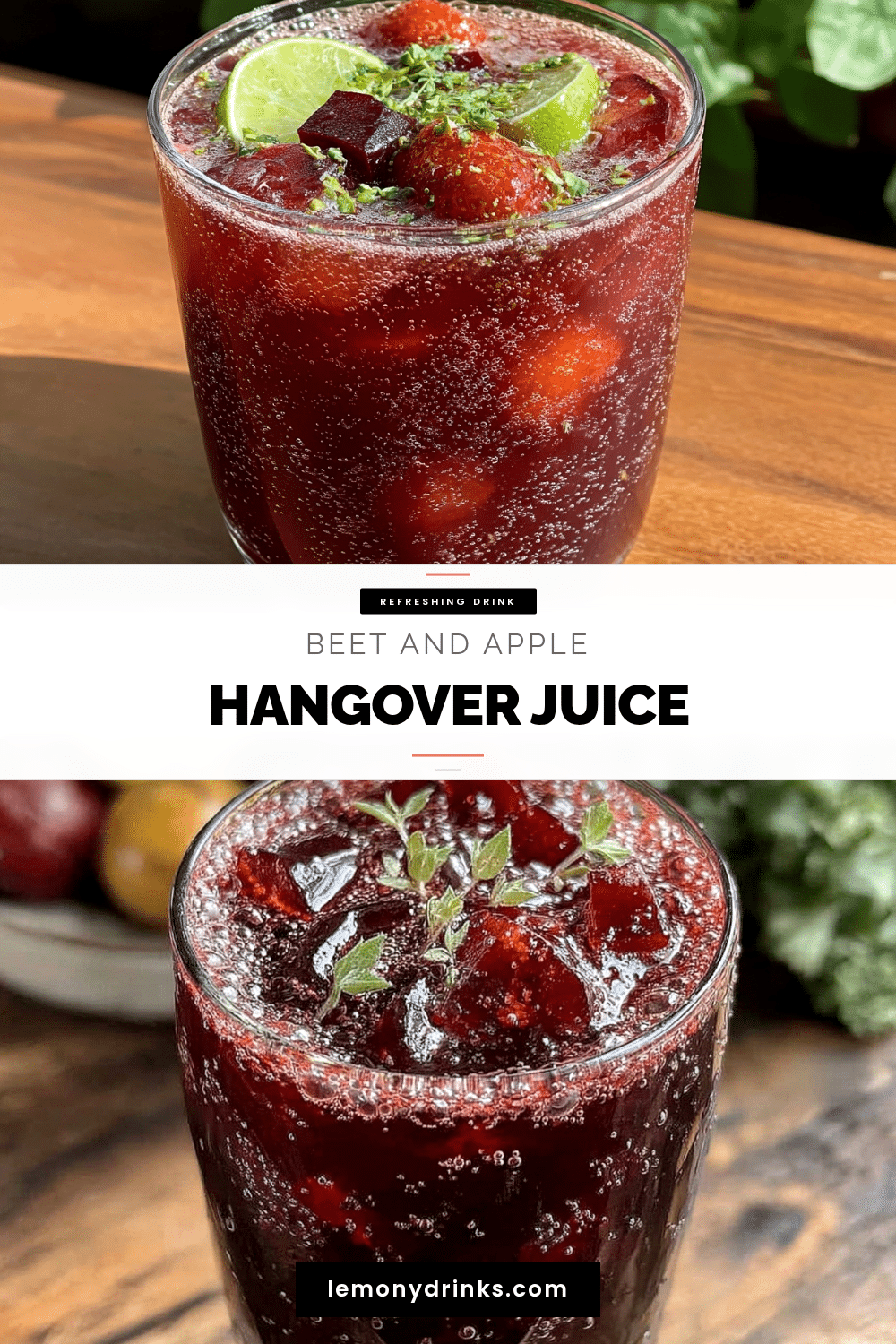 beet and apple hangover juice recipe