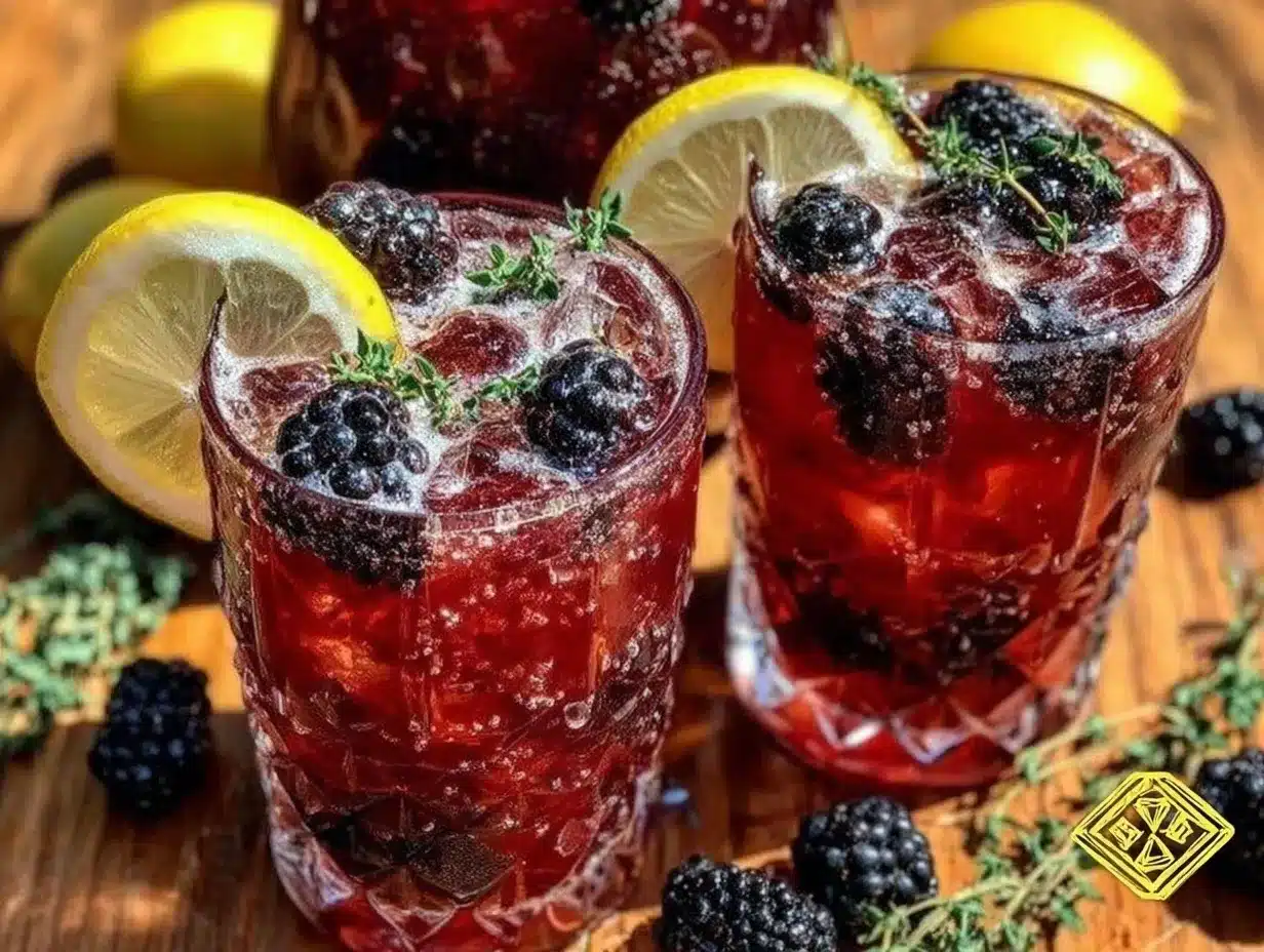 blackberry thyme lemonade recipe preparation steps