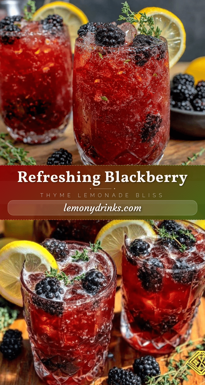 blackberry thyme lemonade recipe recipe