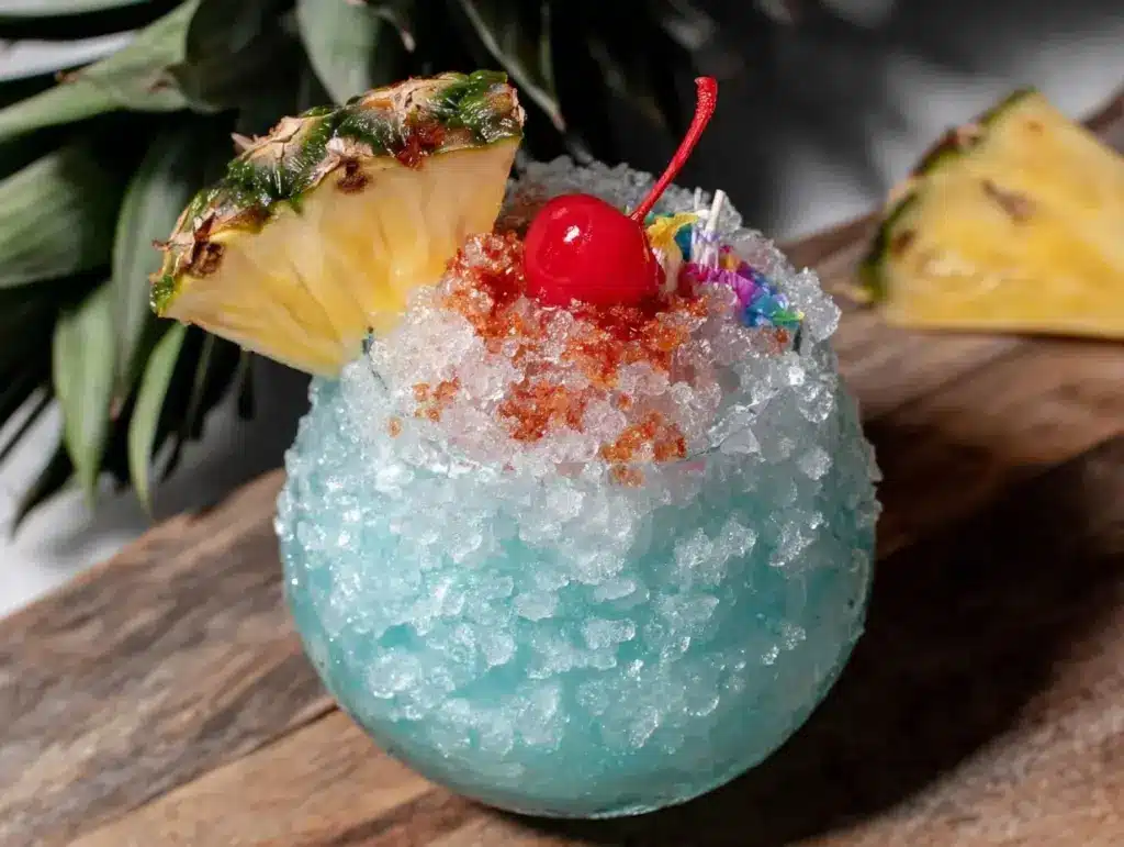 Blue Hawaiian frozen cocktail - featured image