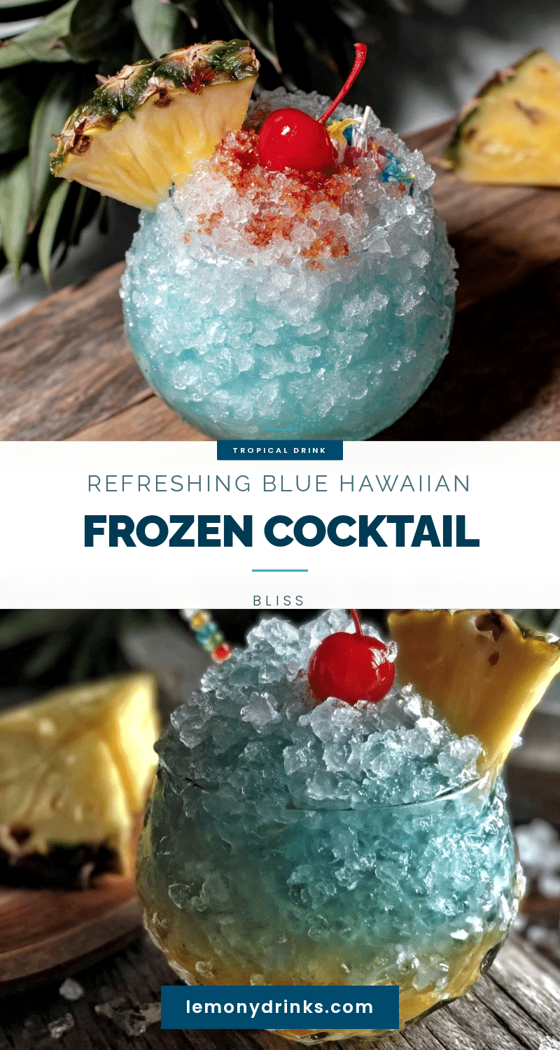 Blue Hawaiian frozen cocktail recipe