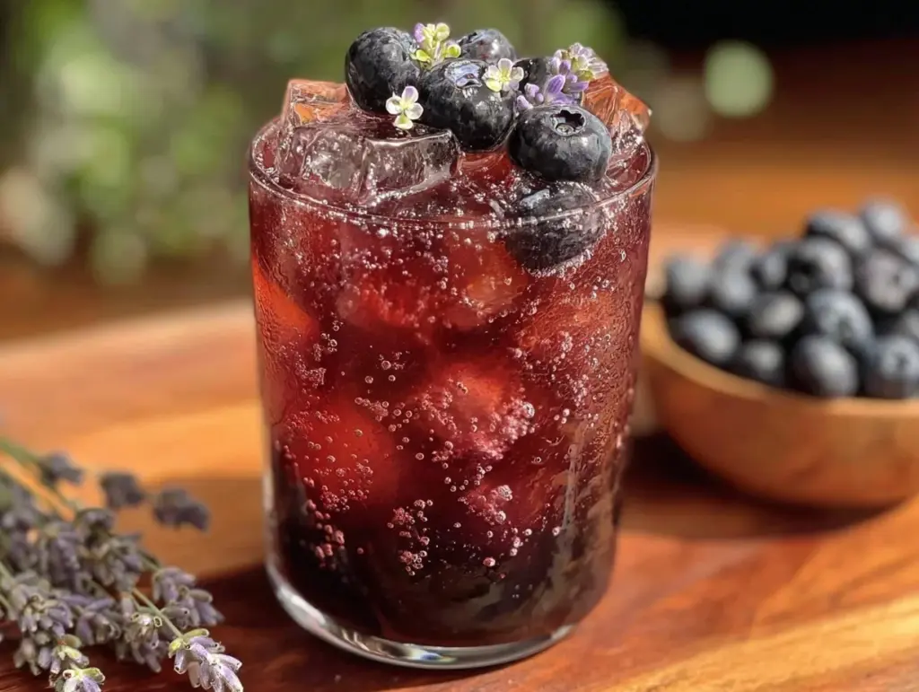 blueberry lavender iced tea - featured image