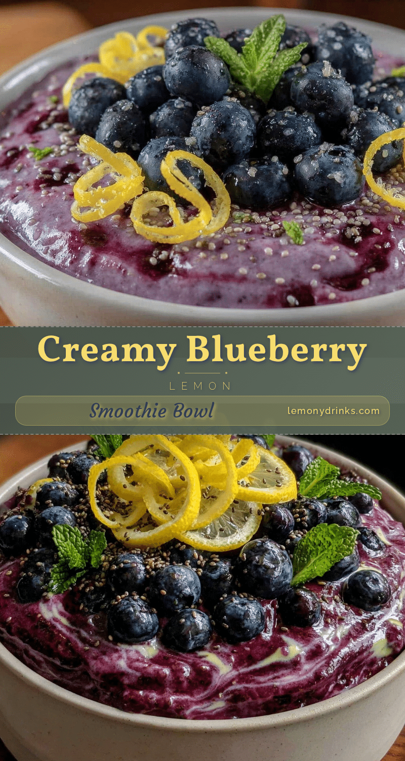 blueberry lemon smoothie bowl recipe
