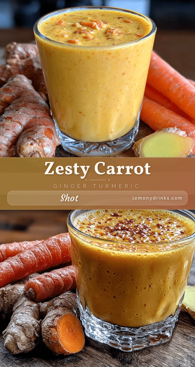 carrot ginger turmeric shot recipe