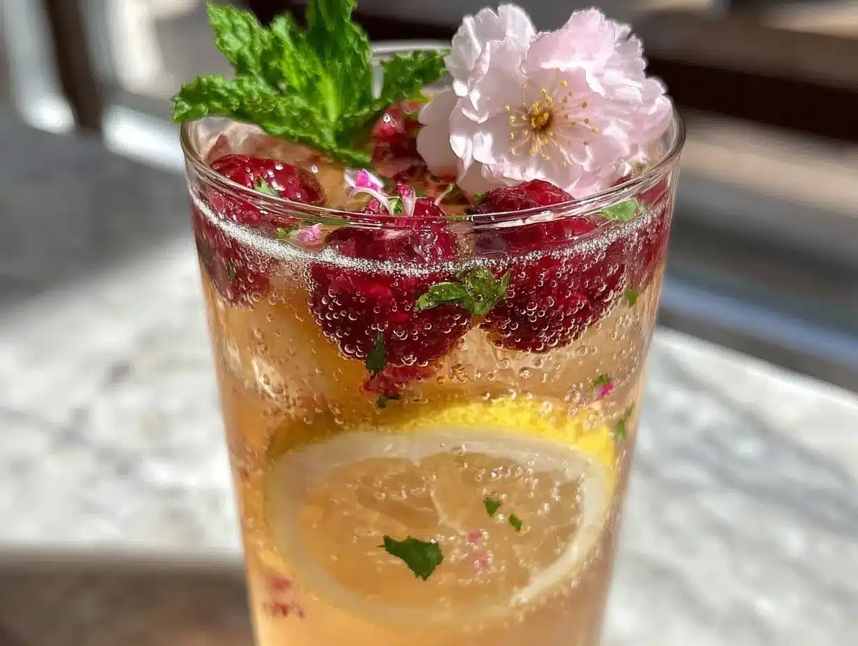 cherry blossom pink lemonade preparation steps
