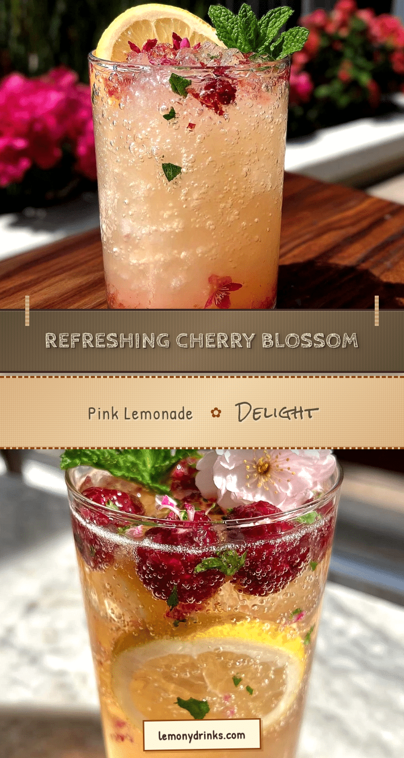 cherry blossom pink lemonade recipe