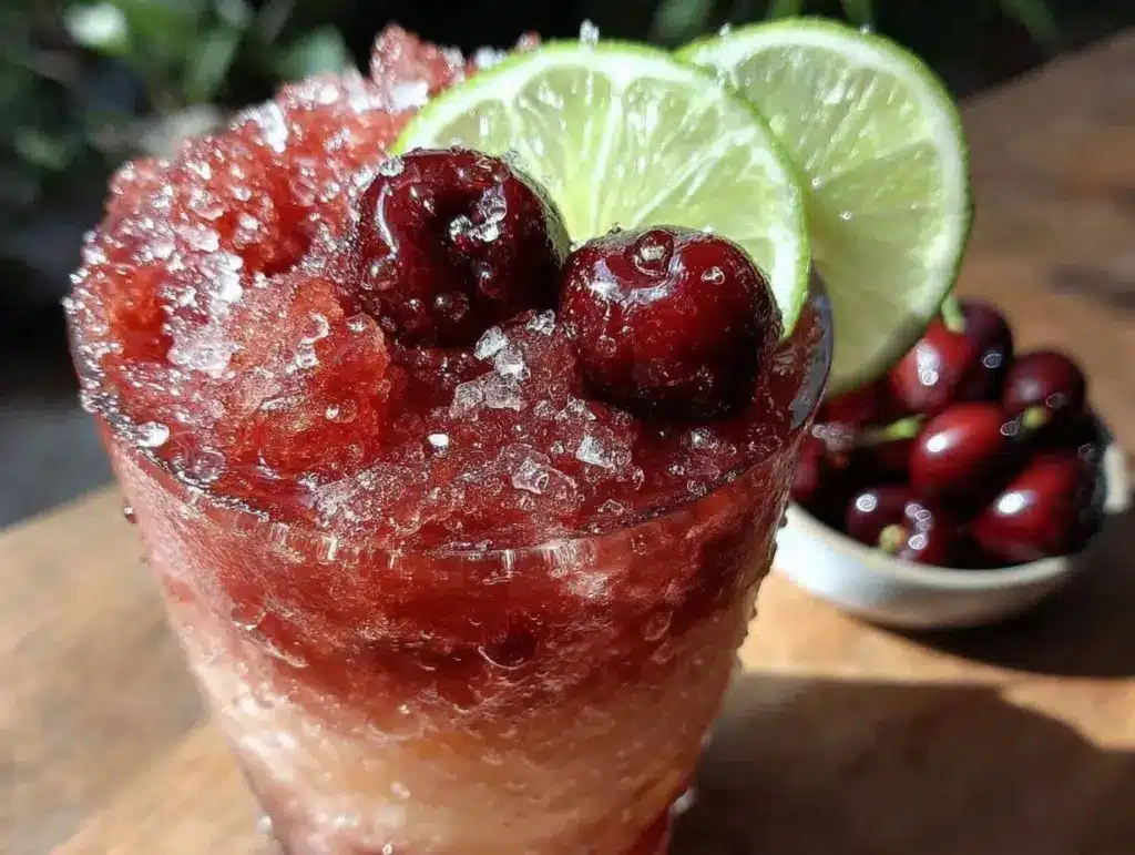 cherry limeade slushie - featured image