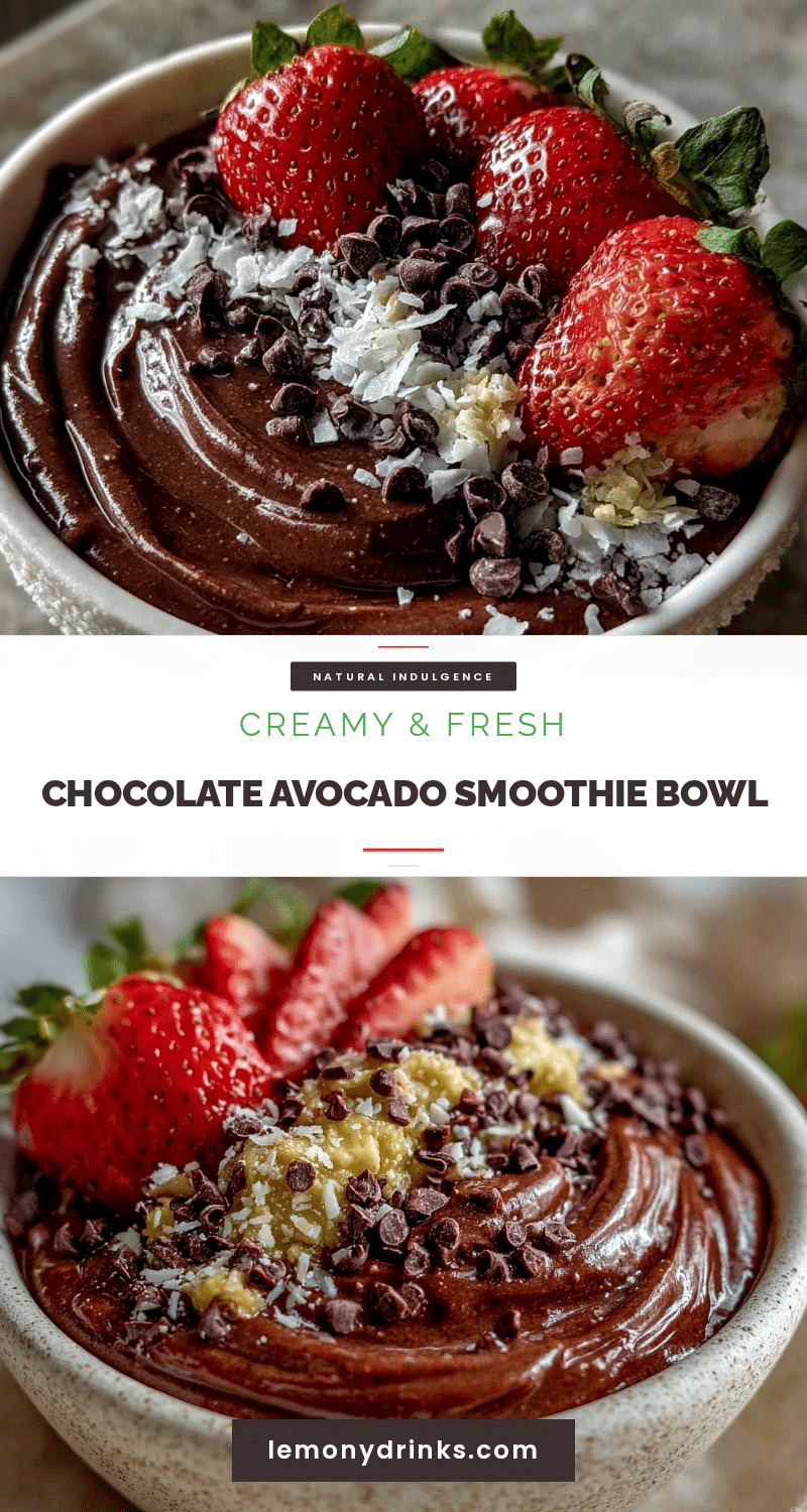 chocolate avocado smoothie bowl recipe