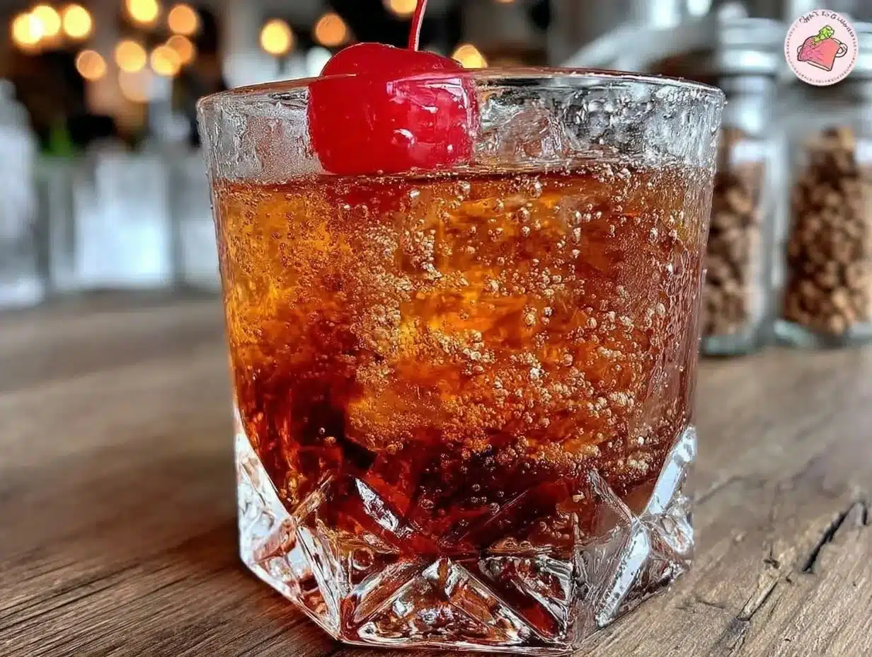 classic smooth manhattan cocktail preparation steps