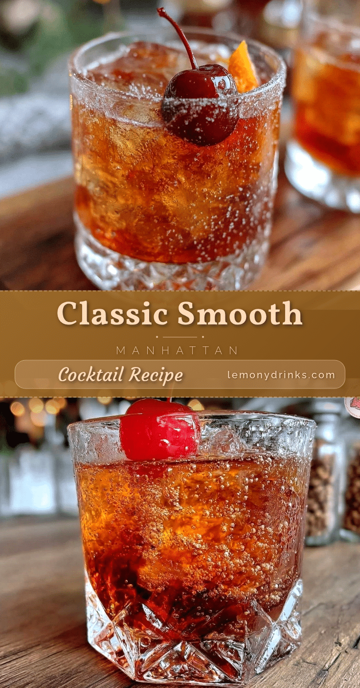 classic smooth manhattan cocktail recipe
