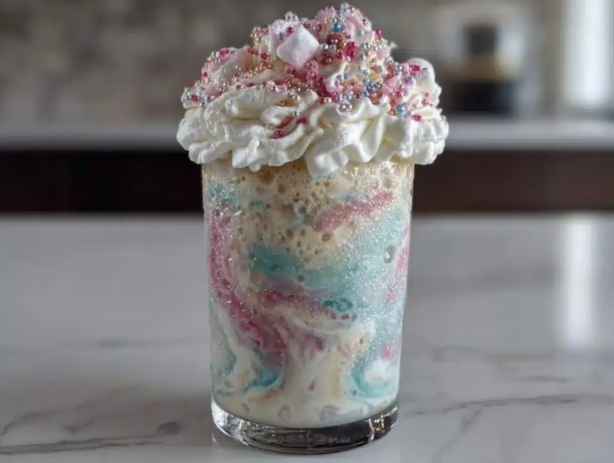 cotton candy frappuccino recipe preparation steps