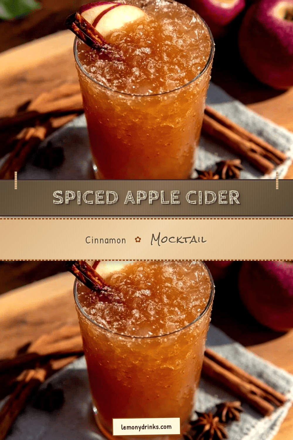 cozy apple cider mocktail recipe