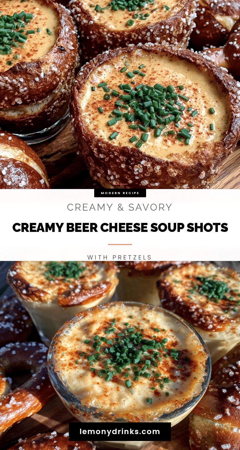 creamy beer cheese soup shots recipe