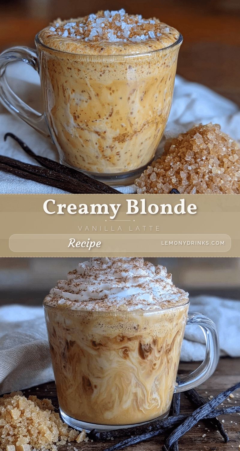 creamy blonde vanilla latte recipe