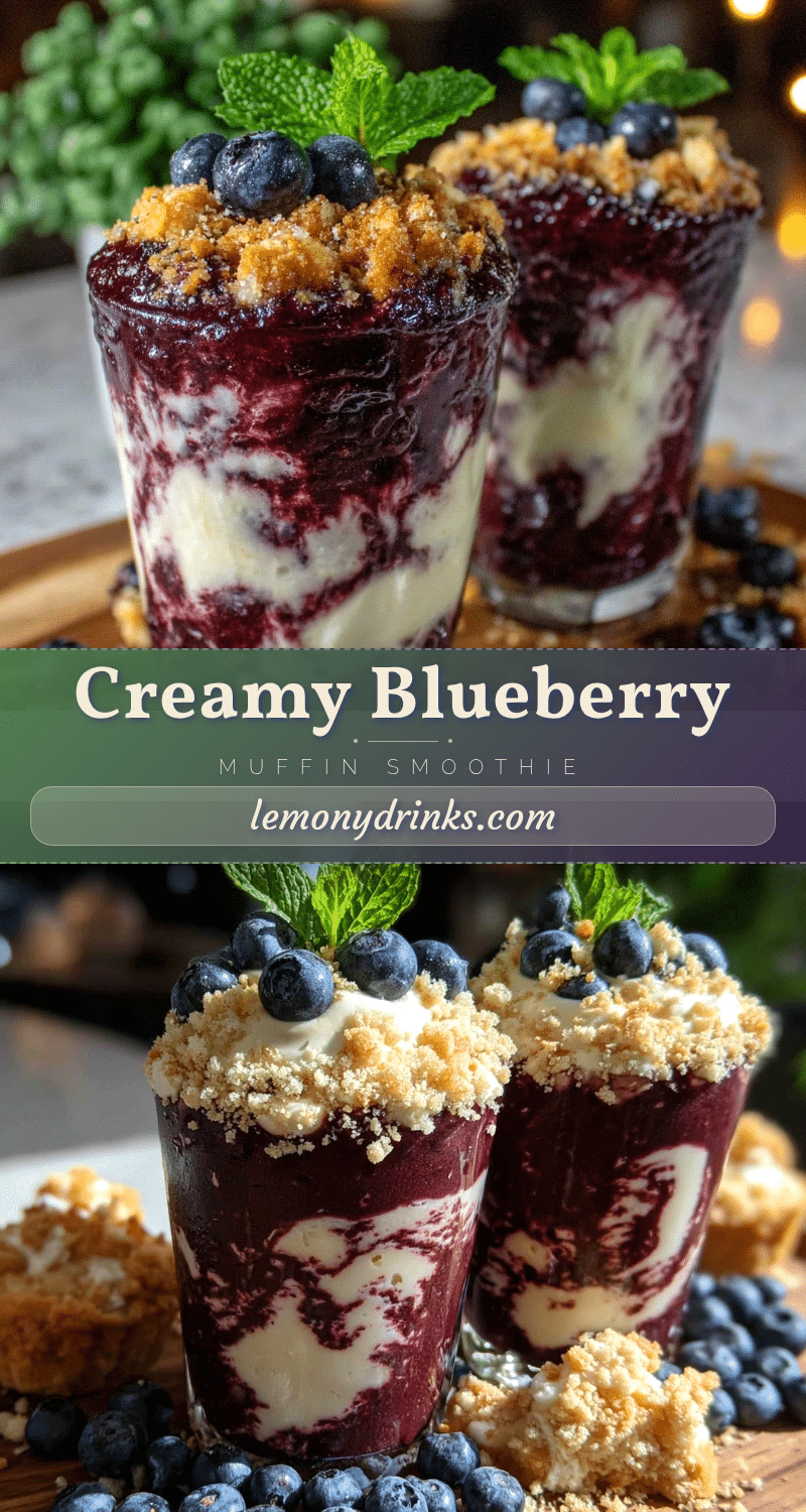 creamy blueberry muffin smoothie recipe