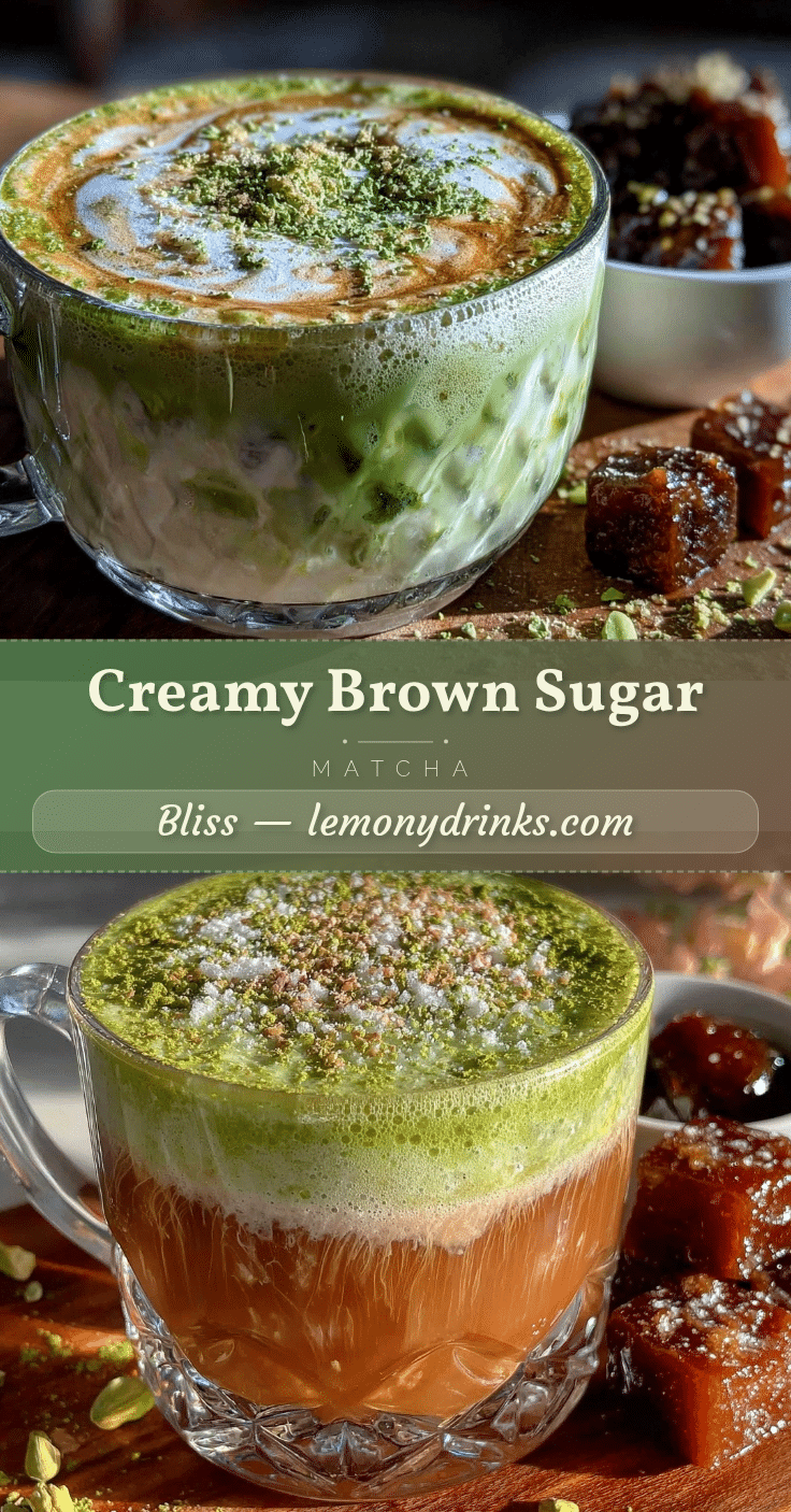creamy brown sugar matcha latte recipe
