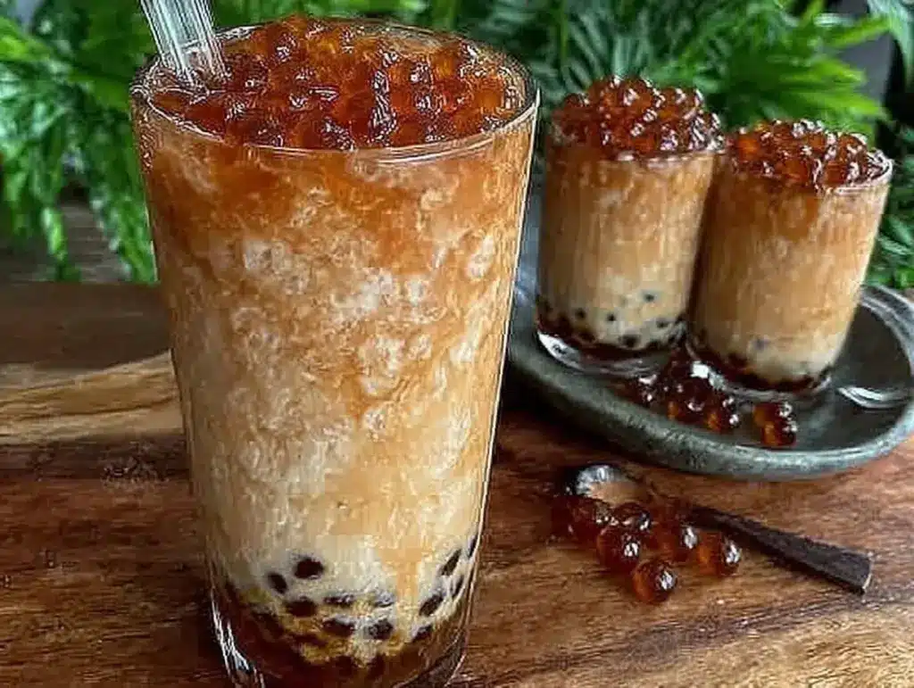 creamy bubble tea recipe - featured image