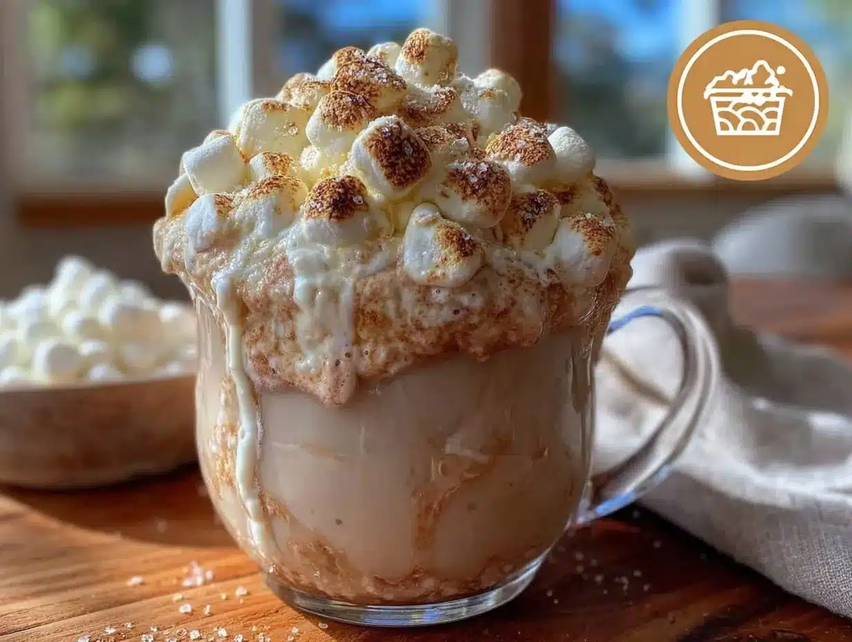 creamy bunny tail white hot chocolate preparation steps