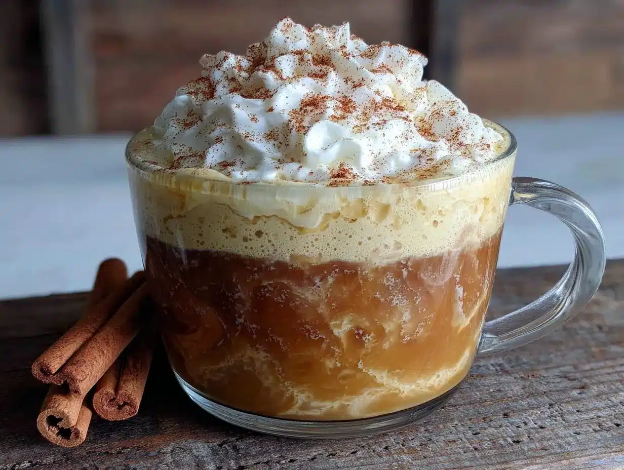creamy cinnamon dolce latte preparation steps